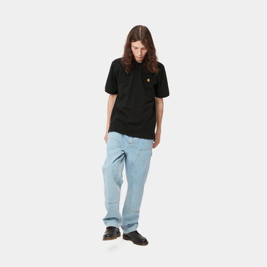 Поло тениска Carhartt WIP S/S Chase Pique Polo Shirt Черно | I023807_00F_XX, 3