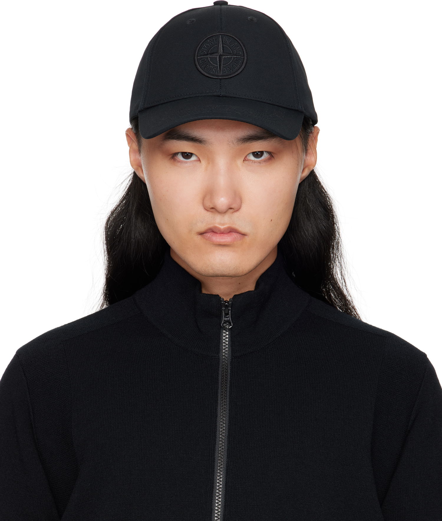 Шапка с козирка Stone Island Stone Island Cotton Reps Cap Черно | S15 9100013 S0248, 0