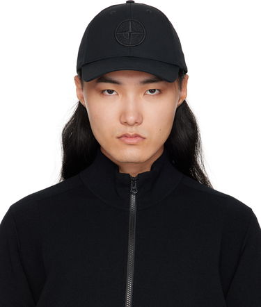 Шапка с козирка Stone Island Stone Island Cotton Reps Cap Черно | S15 9100013 S0248, 0