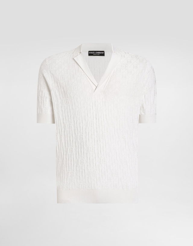 Dolce & Gabbana Satin Silk Polo Shirt