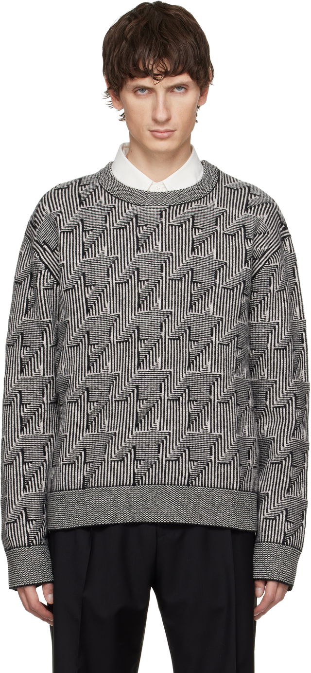 Paul Smith Geometric Pattern Wool Sweater
