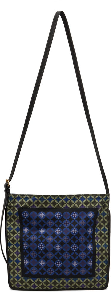 Голяма пазарска чанта Dries Van Noten Dries Van Noten Scarf Print Tote Bag Зелено | 252-011503-791, 0