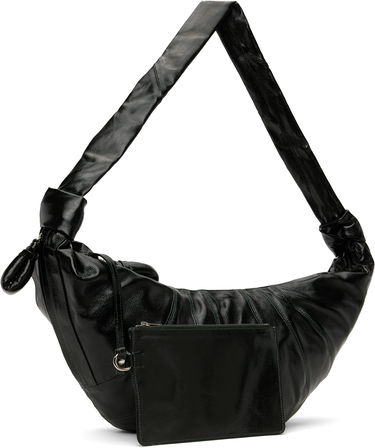 Чанта през рамо LEMAIRE Large Croissant Shoulder Bag Черно | BG0000 LF1329, 4