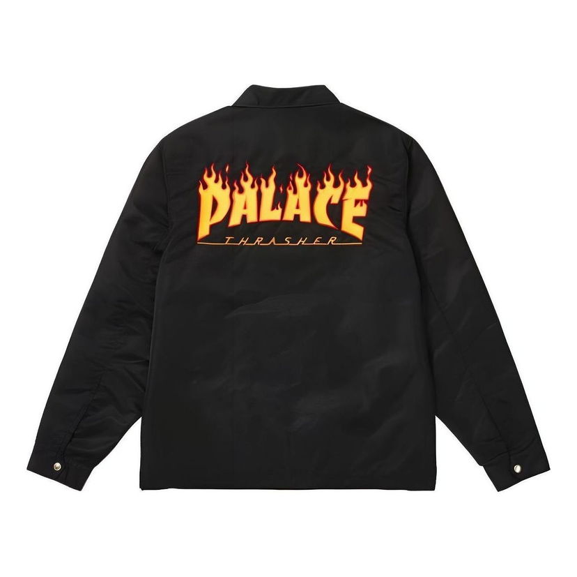 Ветровка Palace Palace x Thrasher Coach Jacket Черно | P25THJK001