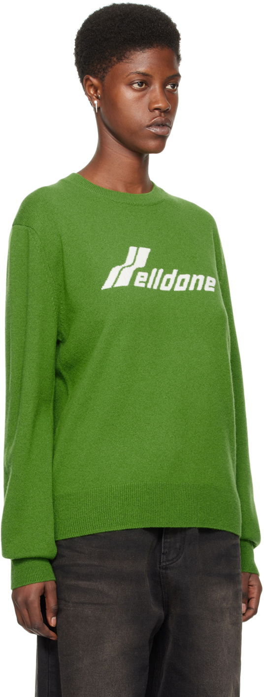 Пуловер We11done Jacquard Sweater Зелено | WD-KT0-24-605-U-OV, 1