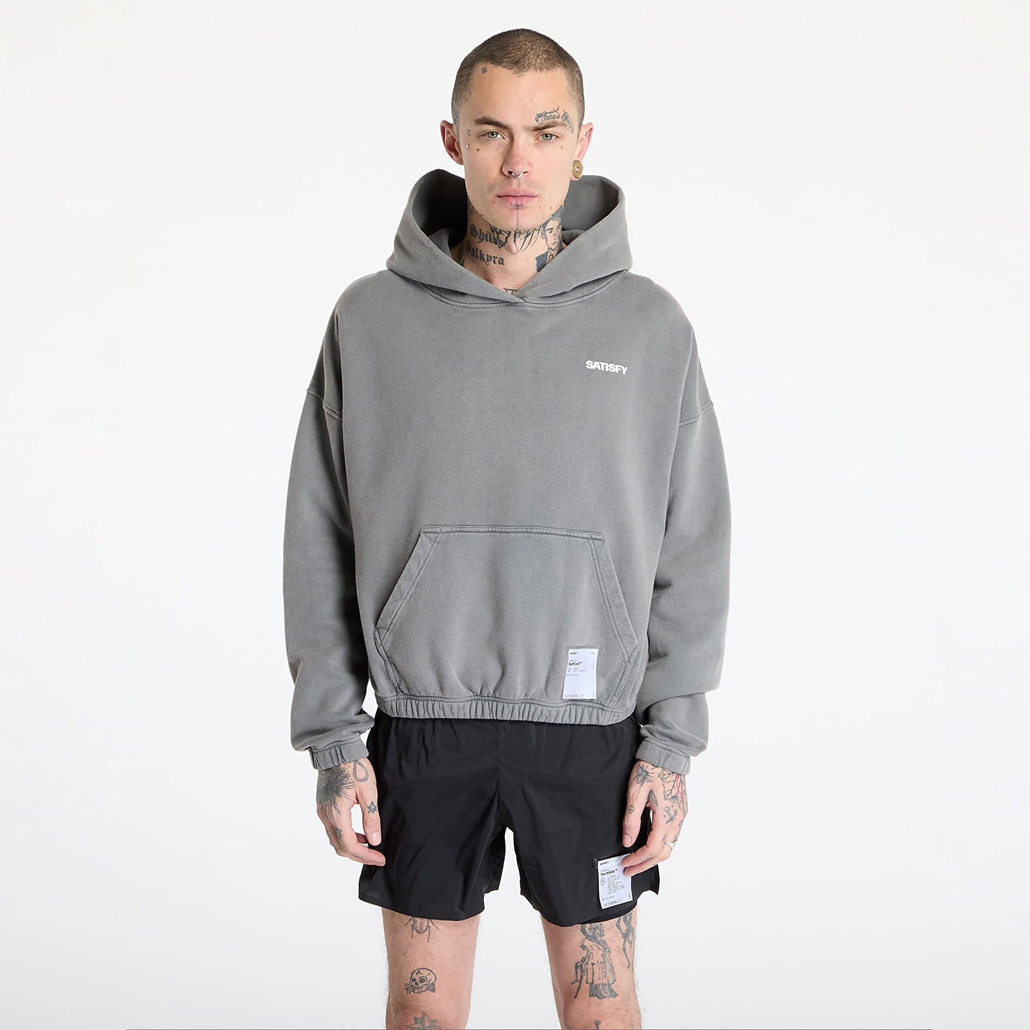 Суитчър Satisfy Satisfy SoftCell Hoodie Сиво | 11046-AG-SAB, 0