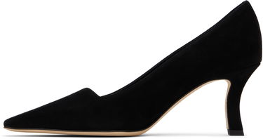 Грижа за обувките Manolo Blahnik Manolo Blahnik Moiralo Suede Heels Черно | 225-1811, 2