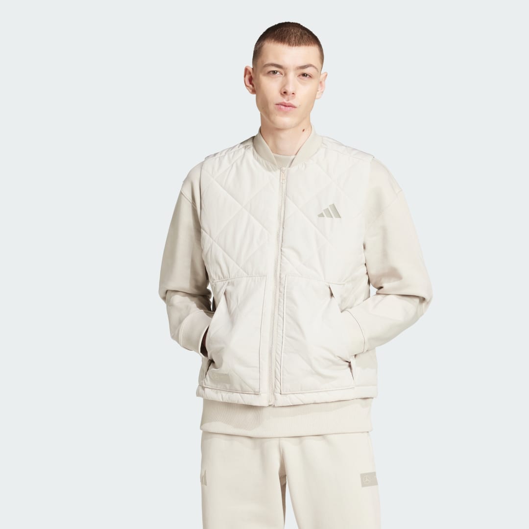 Жилетка adidas Performance Mercedes AMG Petronas Formula One Team Premium Sweat Vest Бежово | JW3085, 0
