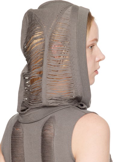 Пуловер Rick Owens Rick Owens Hollywood Jera Knitted Hood Сиво | RO01E7481 KGRIDM, 2