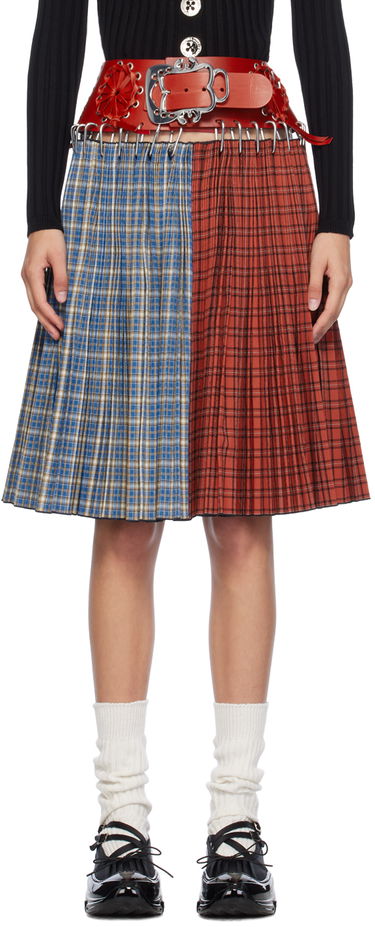 Пола Chopova Lowena Chopova Lowena Ethel Knee Carabiner Midi Skirt Синьо | 3197, 0