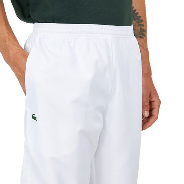 Панталони Lacoste Diamond Weave Taffeta Track Pants Бяло | XH124T-00-001, 1