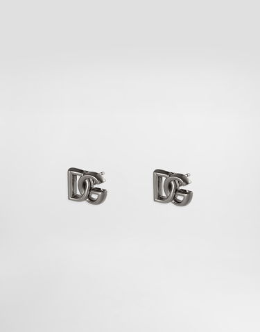 Обеци Dolce & Gabbana Dolce & Gabbana DG Logo Stud Earrings Металик | WER5M1W1111G7657, 1