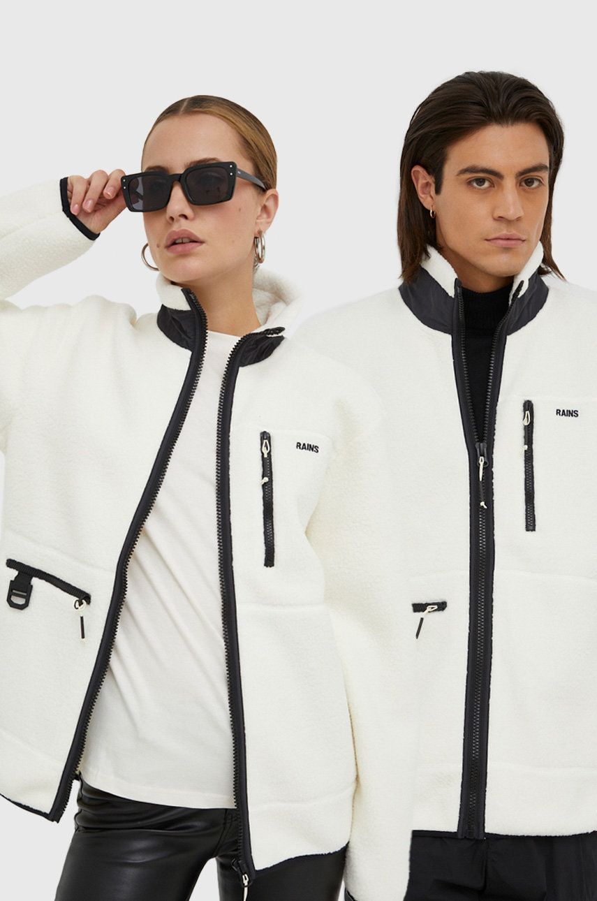 Яке Rains Heavy Fleece Jacket Бяло | 18420 82, 0