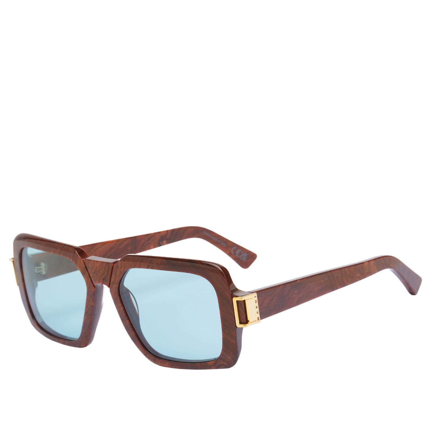 Слънчеви очила RETROSUPERFUTURE Retrosuperfuture x Marni Zamalek Radica Square Frame Sunglasses Кафяво | 8059026116723, 0