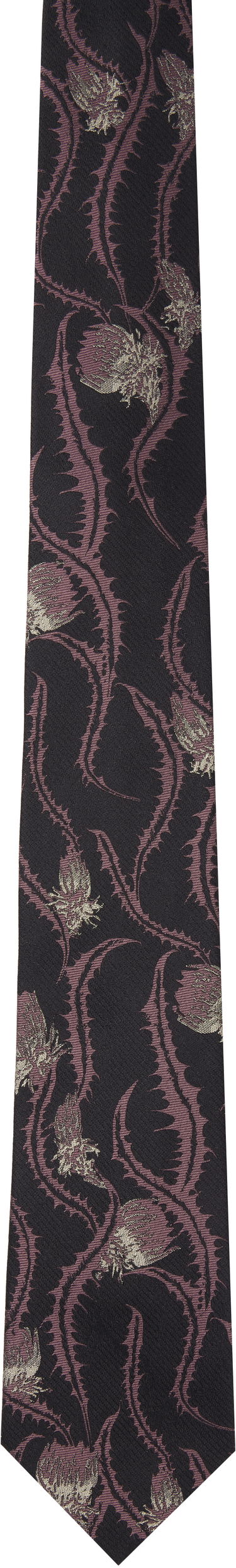 Колани Dries Van Noten Dries Van Noten Thistle Print Silk Tie Лилаво | 251-021602-1902, 0