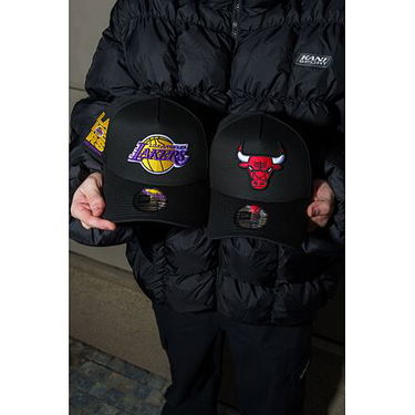 Шапка с козирка New Era LA Lakers 9FORTY A-Frame Adjustable Cap Черно | 60595228, 9