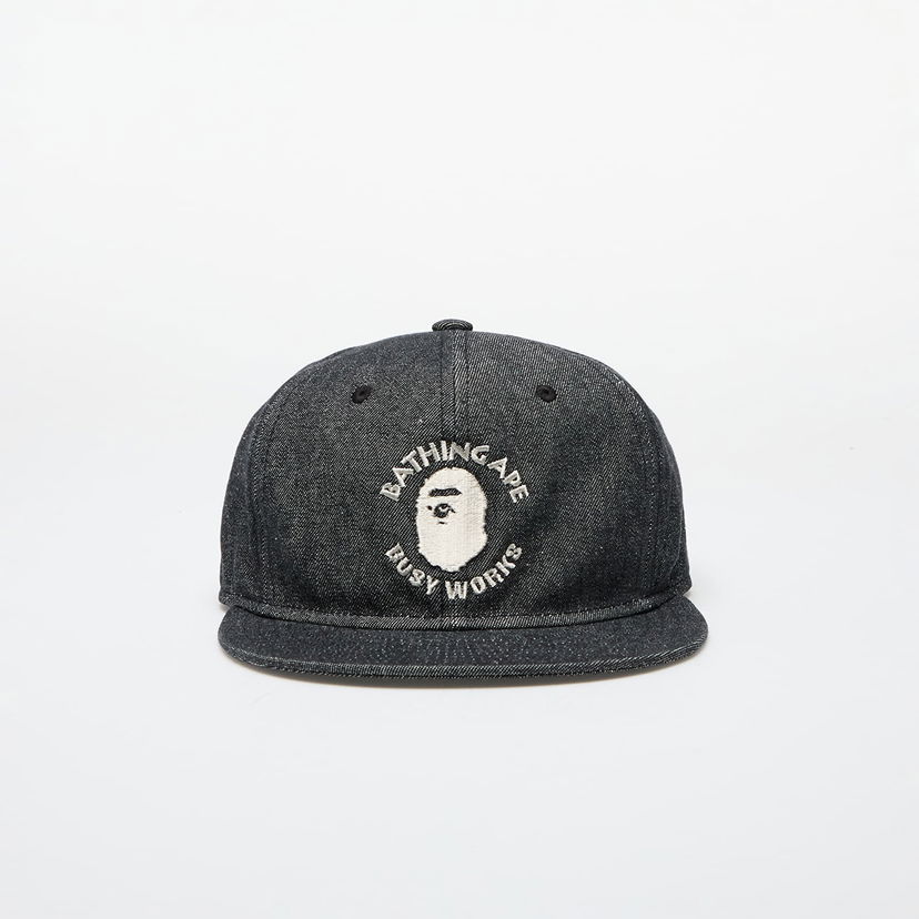 Шапка с козирка BAPE Busy Work Denim Cap M Black Черно | 001CPK801002M BLK