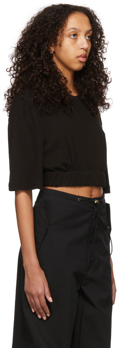 Съкратен топ Dion Lee Cotton Cropped T-Shirt Бежово | A3534S22, 4