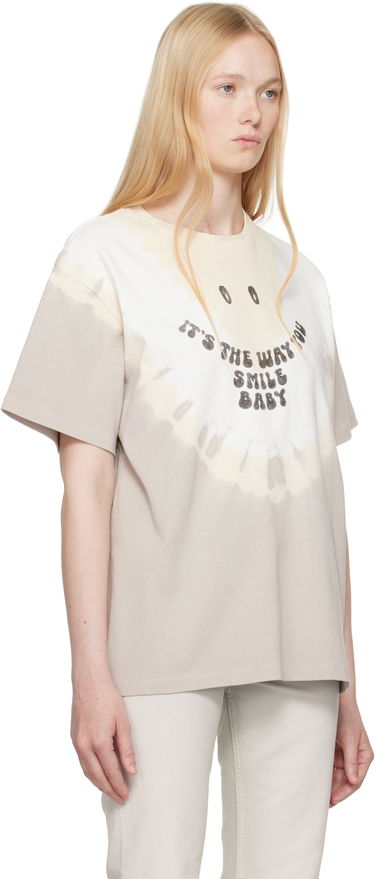 Тениска Maison Margiela MM6 Maison Margiela Tie-Dyed T-Shirt Бежово | SH2GC0025 M20110, 4