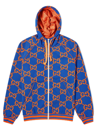 Jumbo GG Zip Hoody Blue