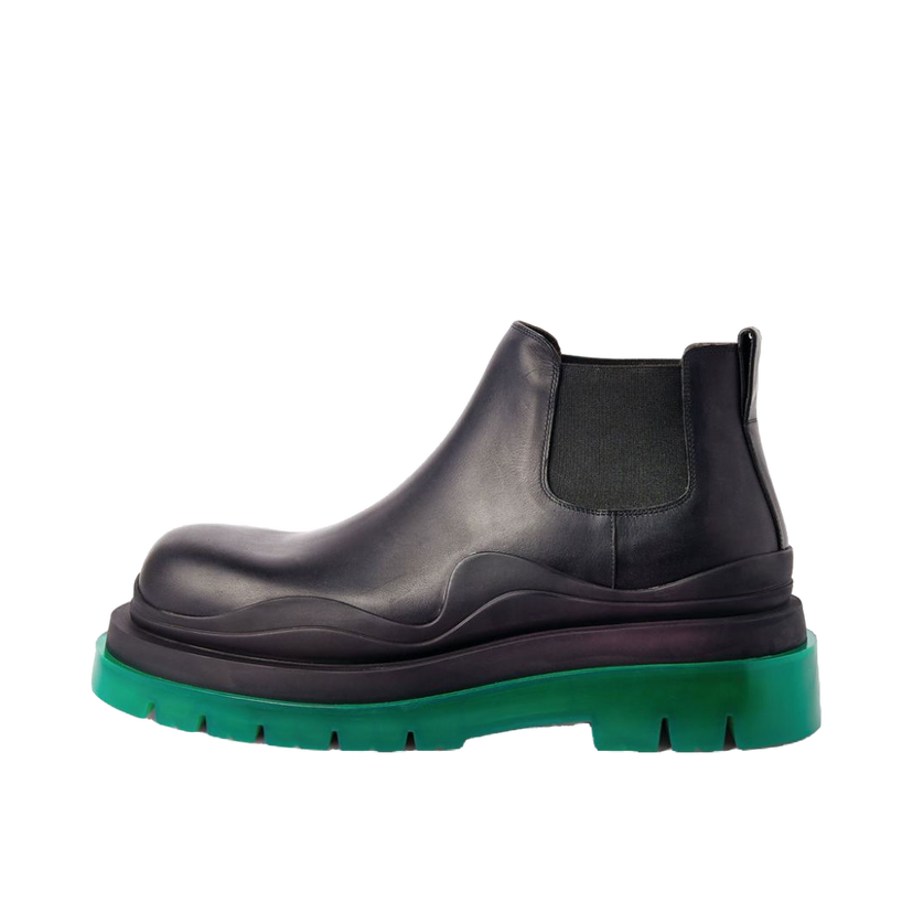 Кецове и обувки Bottega Veneta Leather Ankle Chelsea Boots With Chunky Sole Черно | 630281VBS501025