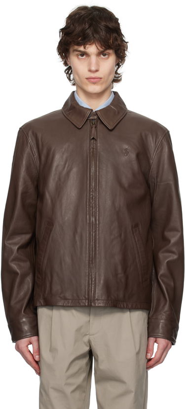 Яке Polo by Ralph Lauren Polo Ralph Lauren Zip Leather Jacket Кафяво | 710671431002, 0