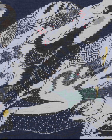 Шал KAPITAL Rainskull Bandana Синьо | EK-1692BA 1, 4