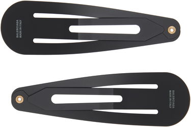 Значка Balenciaga Holli XXL Hair Clip Set Черно | 699021 TZS1K, 1