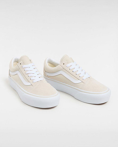 Кецове и обувки Vans Old Skool Platform Shoes (rainy Day) Women Beige, Size 2.5 Бежово | VN0A5KRGJ92, 1