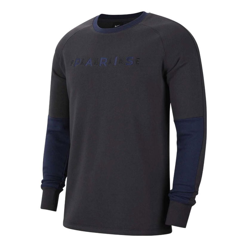 Пуловер Nike PSG Fleece Crewneck Sweatshirt Черно | AT4442-080
