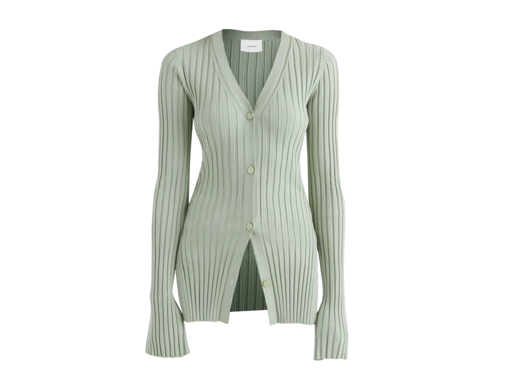 Пуловер AXEL ARIGATO Rae Rib Knit Cardigan Зелено | A0932003, 0
