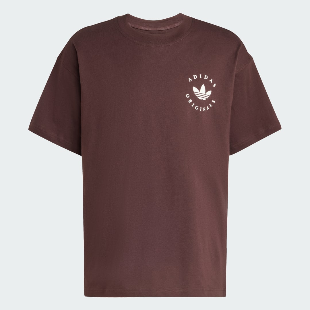 Тениска adidas Performance adidas Trefoil GFX T-Shirt Кафяво | KG9865, 0