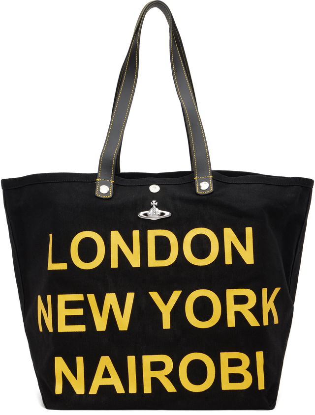 Vivienne Westwood Utility Shopper Tote London New York Nairobi Print