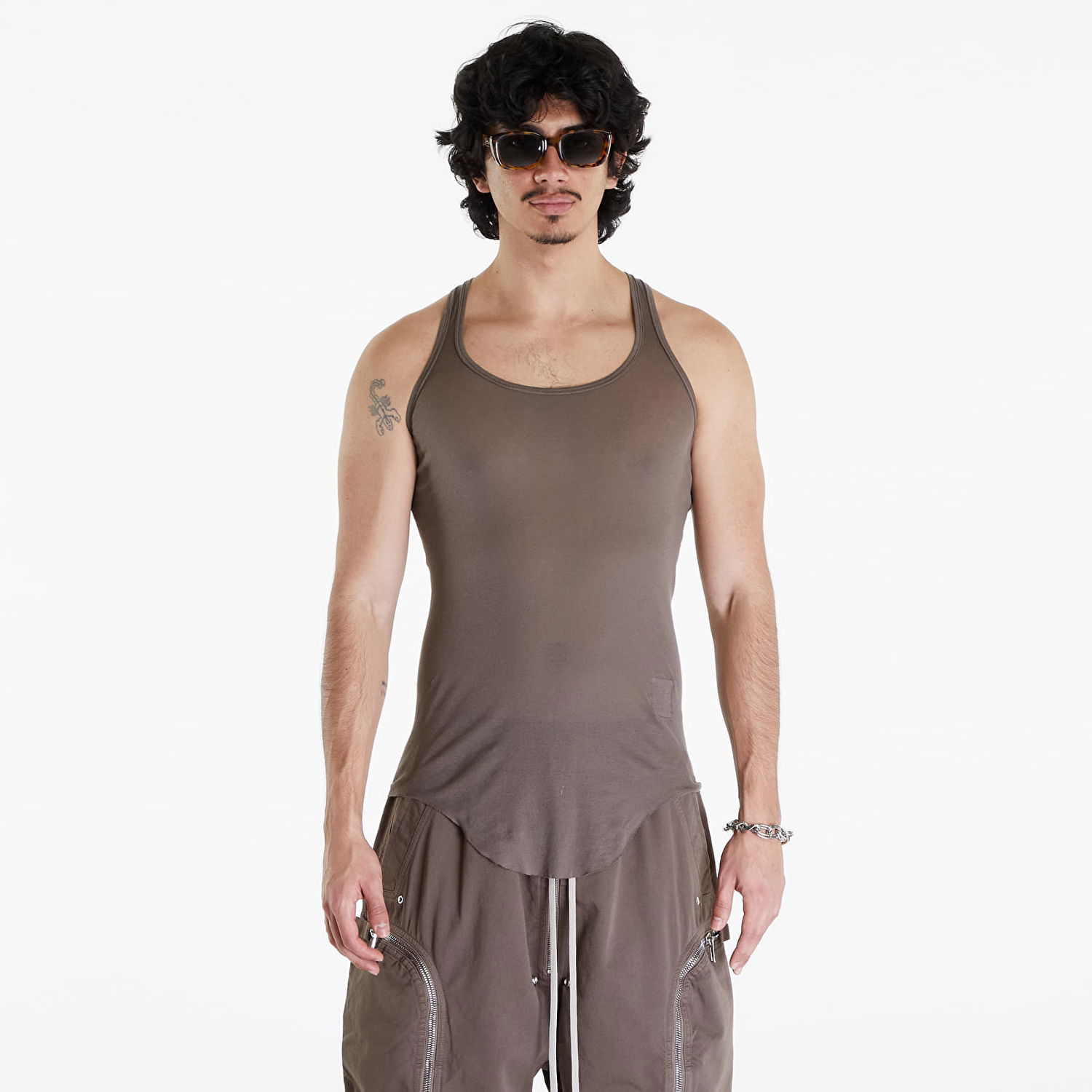 Потник Rick Owens DRKSHDW Dark Tank Dust Кафяво | DU01D1152 BH 34, 0