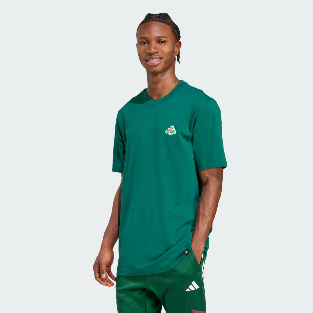 Тениска adidas Performance Mini Pizza Graphic Tee Зелено | JM6482, 0