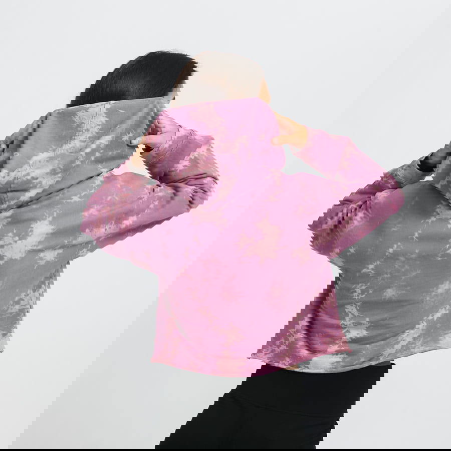 Суитчър Urban Classics Oversized Short Bleached Hoody Лилаво | TB4349 purple, 1