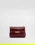 Dolce & Gabbana Marlene City Mini Polished Alligator Shoulder/Crossbody Bag