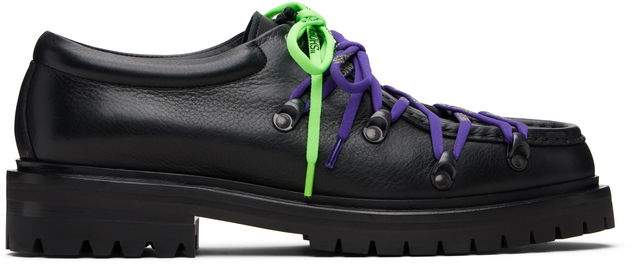 Heritage Grained Leather Chunky-Sole Derbys