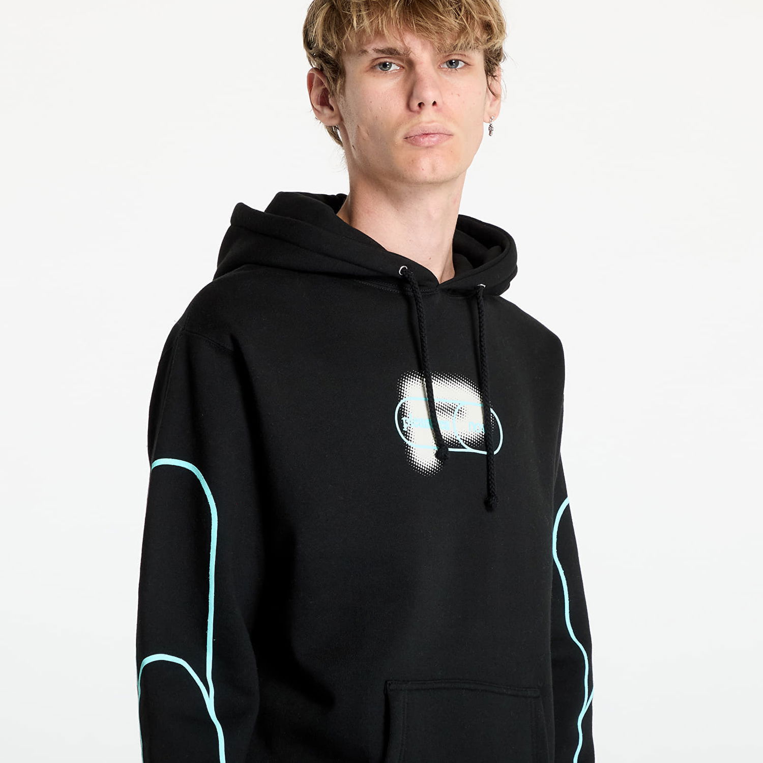 Суитчър Pleasures Pixel P Hoodie Black Черно | P24F100 BLACK, 1