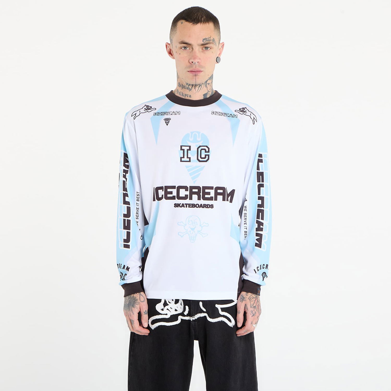 Фланелка BILLIONAIRE BOYS CLUB Icecream Motorcycle L/S T-Shirt Бяло | IC25473 Multi, 0