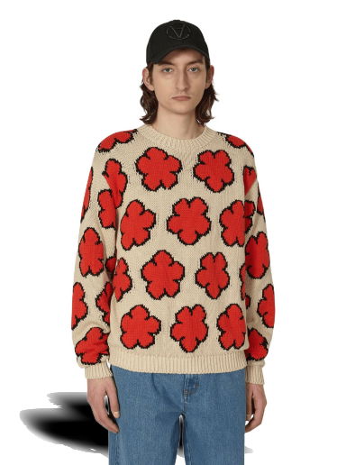 Пуловер KENZO All-Over Boke Flower Jumper Бежово | FD55PU3563CI 03