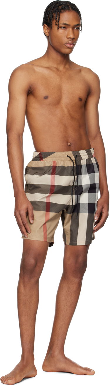 Бански Burberry Burberry Check Swim Shorts Бежово | 8107272, 3