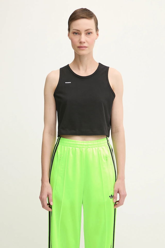 Pangaia Cotton-Stretch Cropped Tank Top