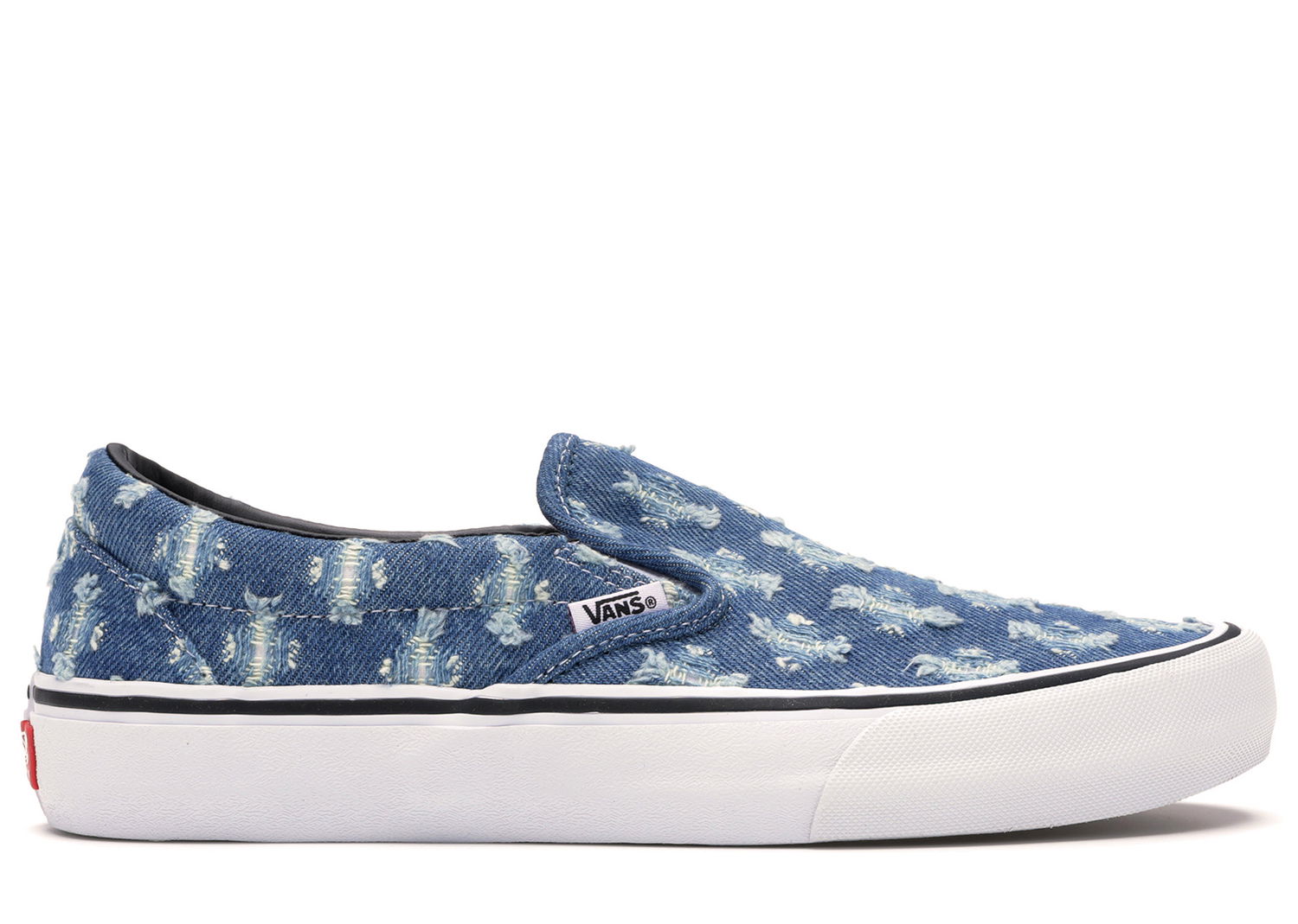 Кецове и обувки Vans Slip-On Supreme Hole Punch Denim Blue Синьо | VN0A38DD2DD, 0