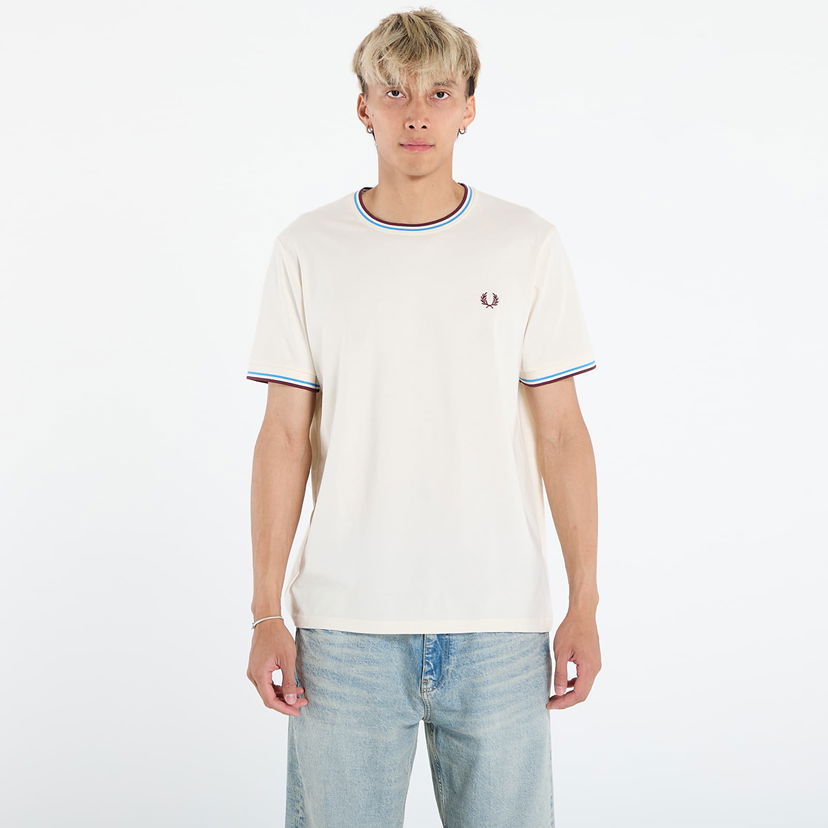 Тениска Fred Perry Twin Tipped T-Shirt Бежово | M1588V Z46