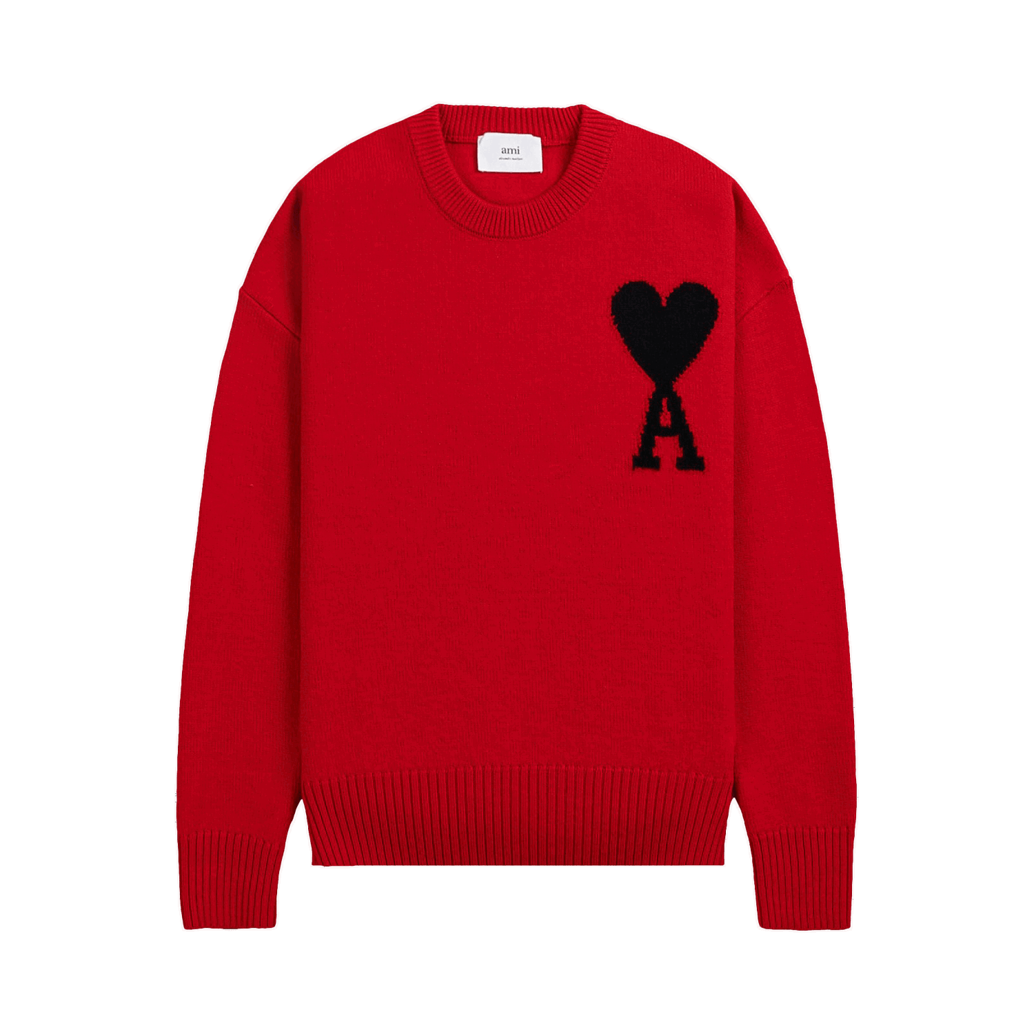 Пуловер AMI ADC Crewneck Червено | UKS002 018 605, 0