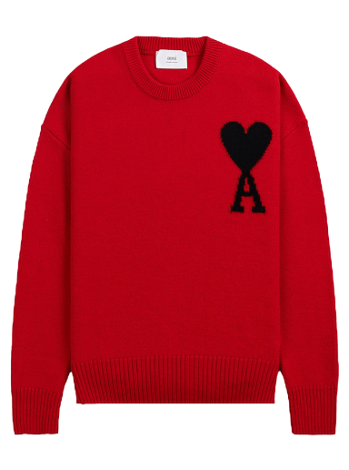 Пуловер AMI ADC Crewneck Червено | UKS002 018 605