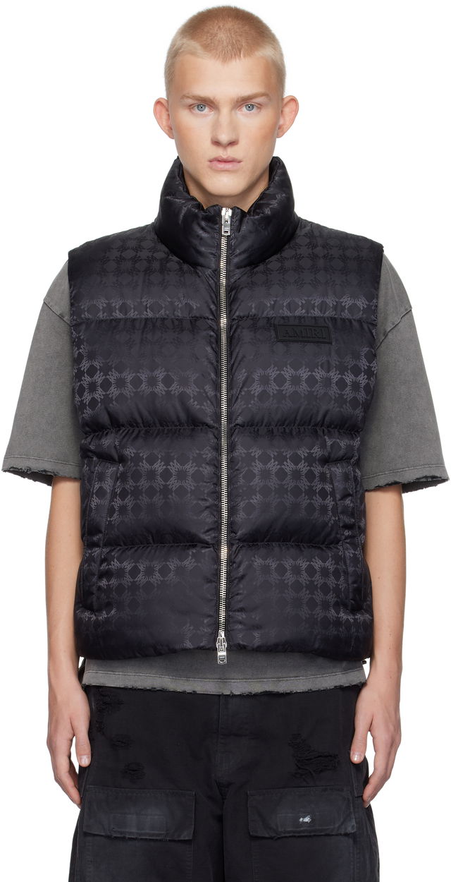 Jacquard Down Vest