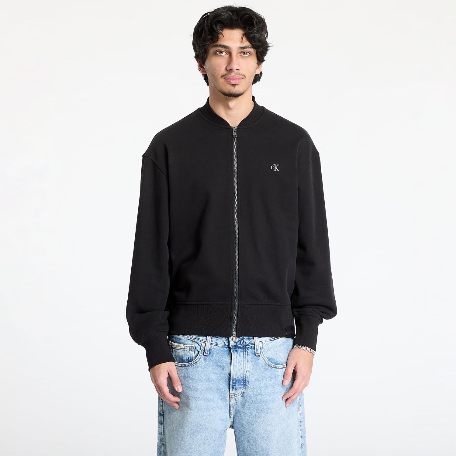 Суитчър CALVIN KLEIN Calvin Klein Jeans Heavyweight Embroidered Sweatshirt Черно | J30J326753 BEH, 0