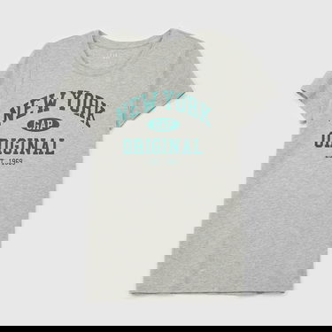 Тениска GAP T-shirt Shortsleeve Tee New York Original L Сиво | 795743-38, 0